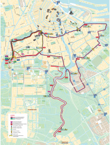TCS Amsterdam Marathon parcours 2014